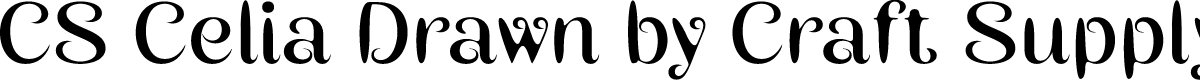 CSCeliaDrawn-Regular Demo