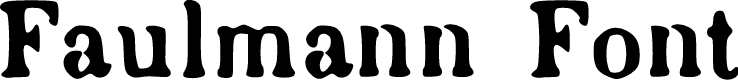 Faulmann Font