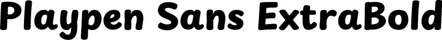 Playpen Sans ExtraBold