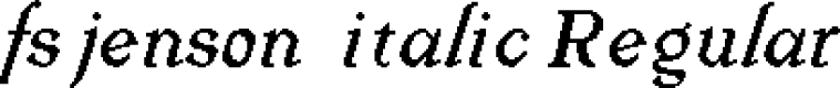 fs jenson 1 italic Regular