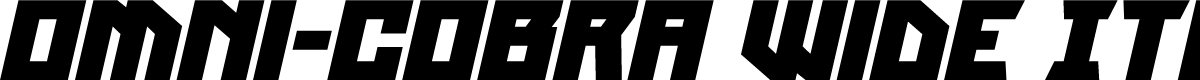 Omni-cobra Wide Italic