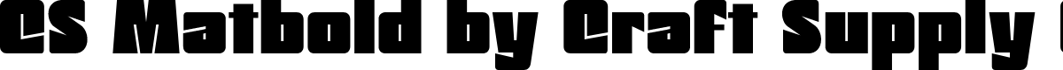 CS Matbold Regular Demo