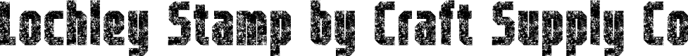 LochleyStamp-Regular Demo