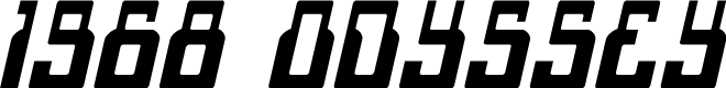 1968 Odyssey Condensed Italic