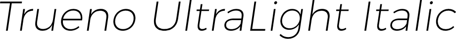 Trueno UltraLight Italic
