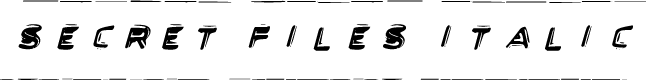 Secret Files Italic