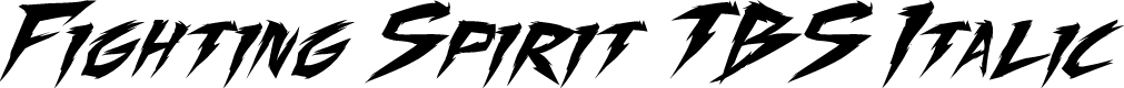 Fighting Spirit TBS Italic