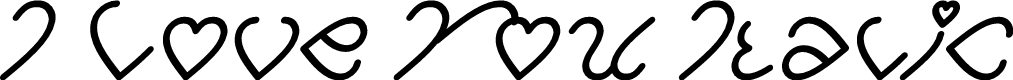 I Love You Italic