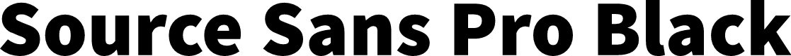 Source Sans Pro Black