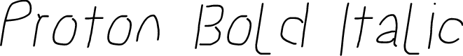 Proton Bold Italic