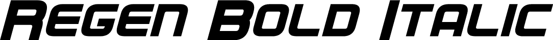 Regen Bold Italic