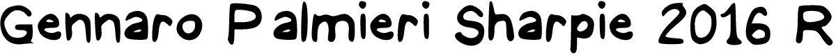 Gennaro Palmieri Sharpie 2016 Regular