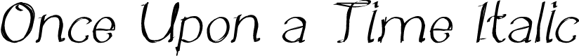 Once Upon a Time Italic