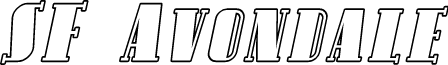 SF Avondale SC Outline Italic