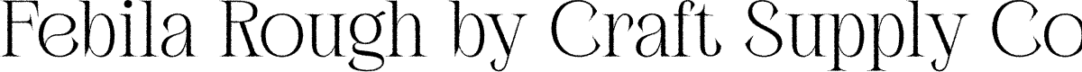 Febila Rough Demo Regular