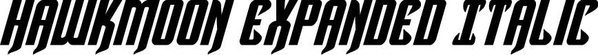 Hawkmoon Expanded Italic