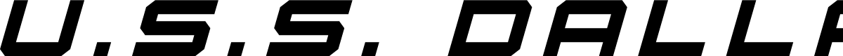 U.S.S. Dallas Title Italic