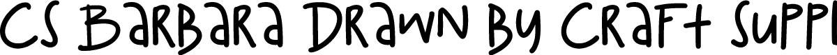 CSBarbaraDrawn-Regular Demo