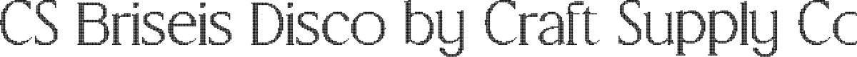 CSBriseisDisco-Regular Demo