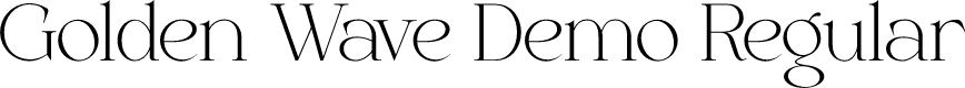 Golden Wave Demo Regular