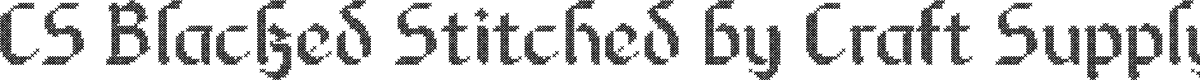 CS Blacked Stitched Regular Demo