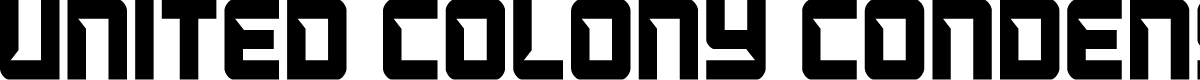 United Colony Condensed