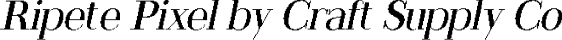 RipetePixel-Regular Demo