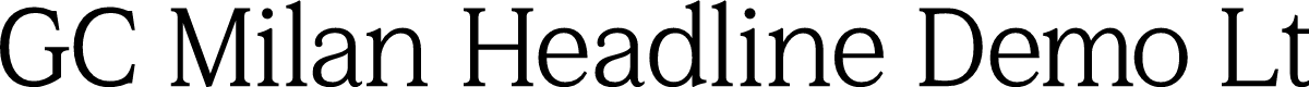 GC Milan Headline Demo Lt Text