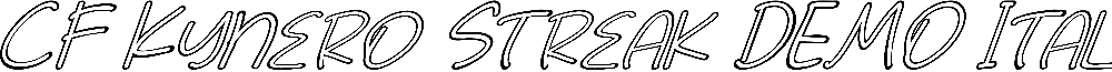 CF Kynero Streak DEMO Italic