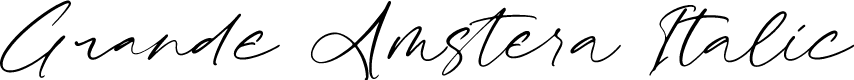 Grande Amstera Italic