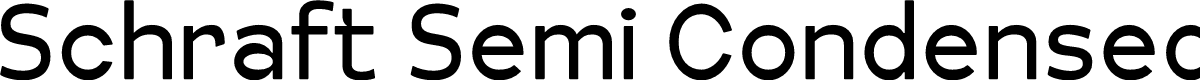 Schraft Semi Condensed