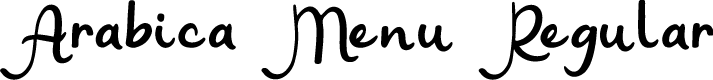 Arabica Menu Font - Free Download