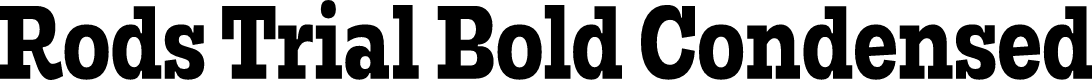 Rods Trial Bold Condensed