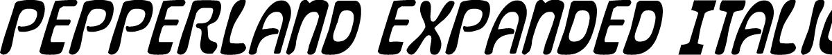 Pepperland Expanded Italic