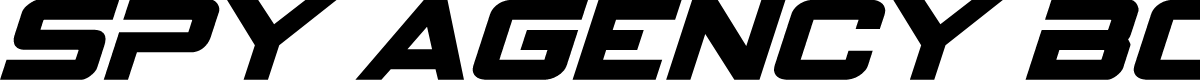 Spy Agency Bold Italic