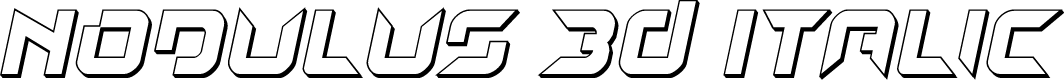 Nodulus 3D Italic
