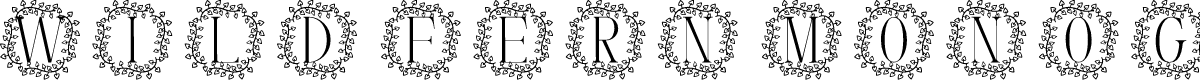 Wild Fern Monogram