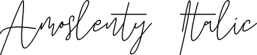 Amoslenty Italic