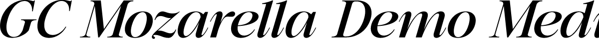 GC Mozarella Demo Medium Italic