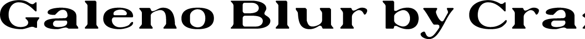 GalenoBlur-Regular Demo