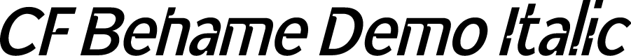 CF Behame Demo Italic