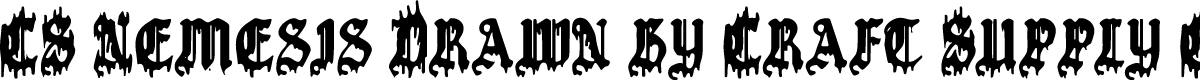CSNemesisDrawn-Regular Demo