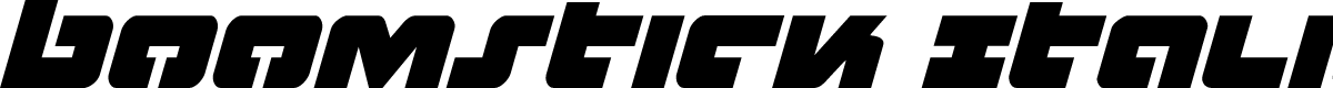 Boomstick Italic
