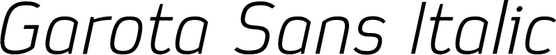 Garota Sans Italic