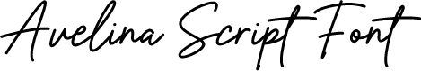 Avelina Script Font - DEMO DEMO