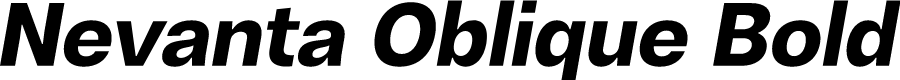Nevanta Oblique Bold