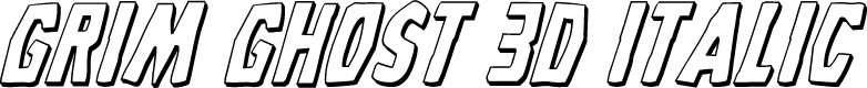 Grim Ghost 3D Italic