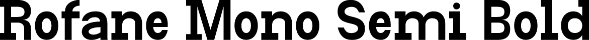 Rofane Mono Semi Bold