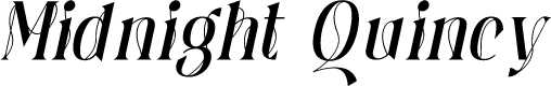 Midnight Quincy Outline Italic