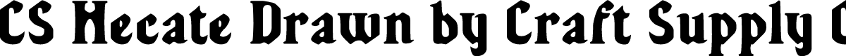 CSHecateDrawn-Regular Demo